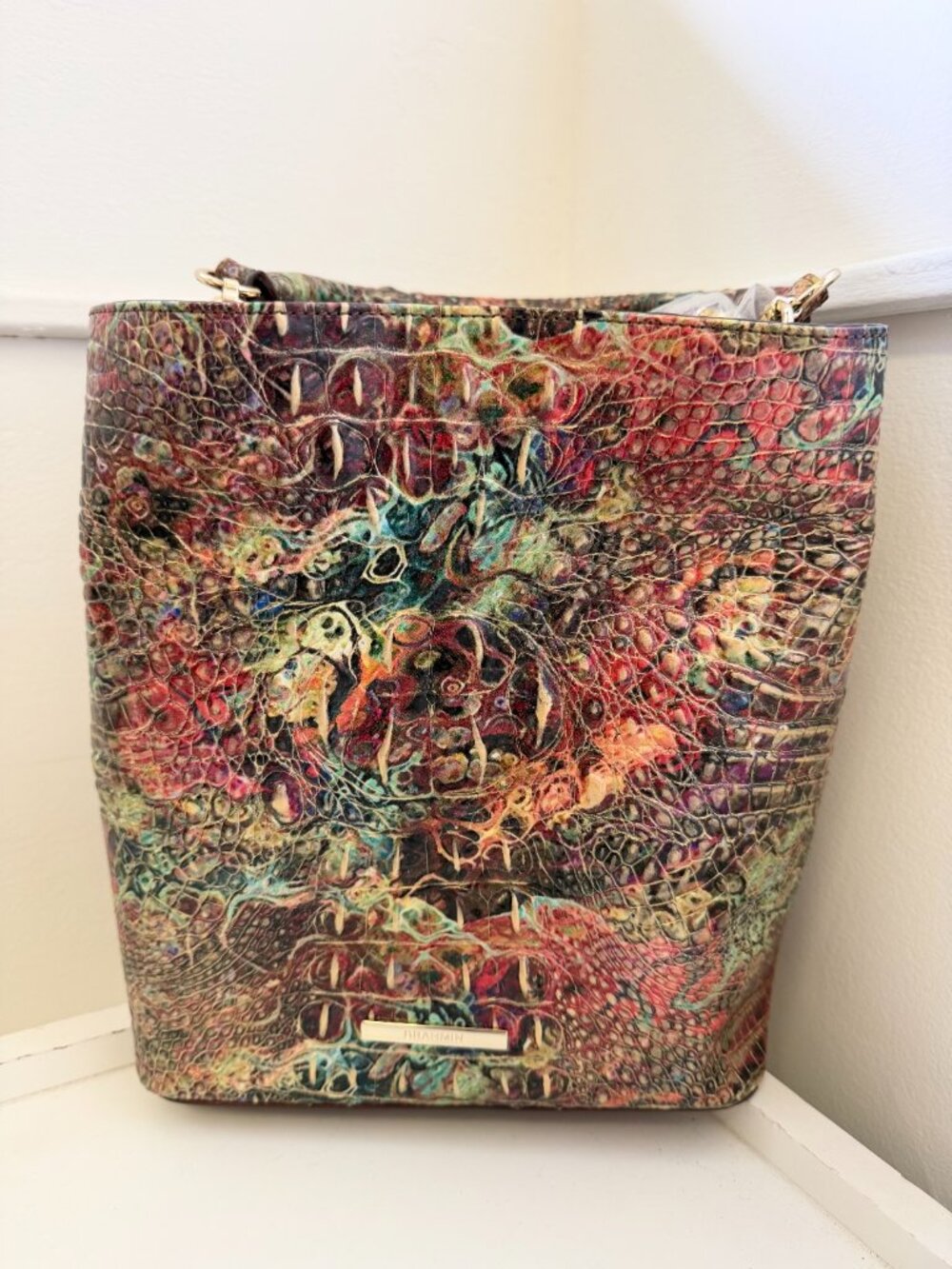 Brand New Brahmin amelia bucket bag ammolite melbourne